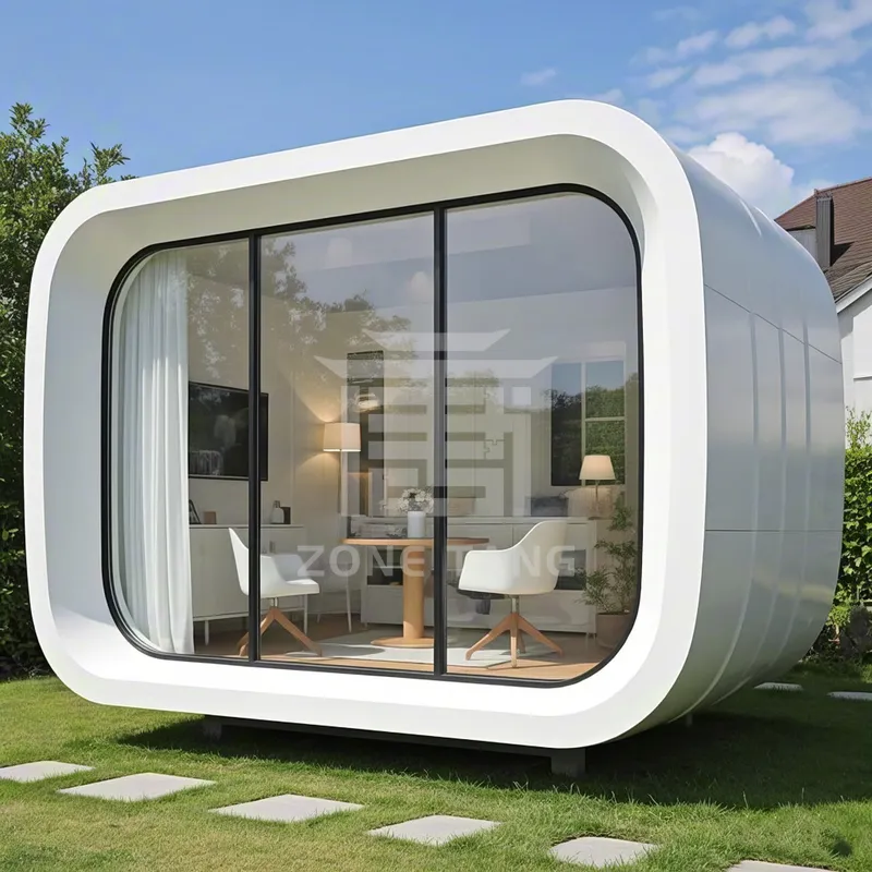 Safe Modern Tiny House Solution Prefabricated Apple Capsule