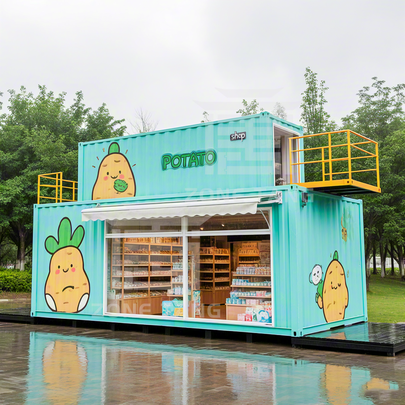 Detachable Shop Container Modular Mobile Retail Space Design Business Solution